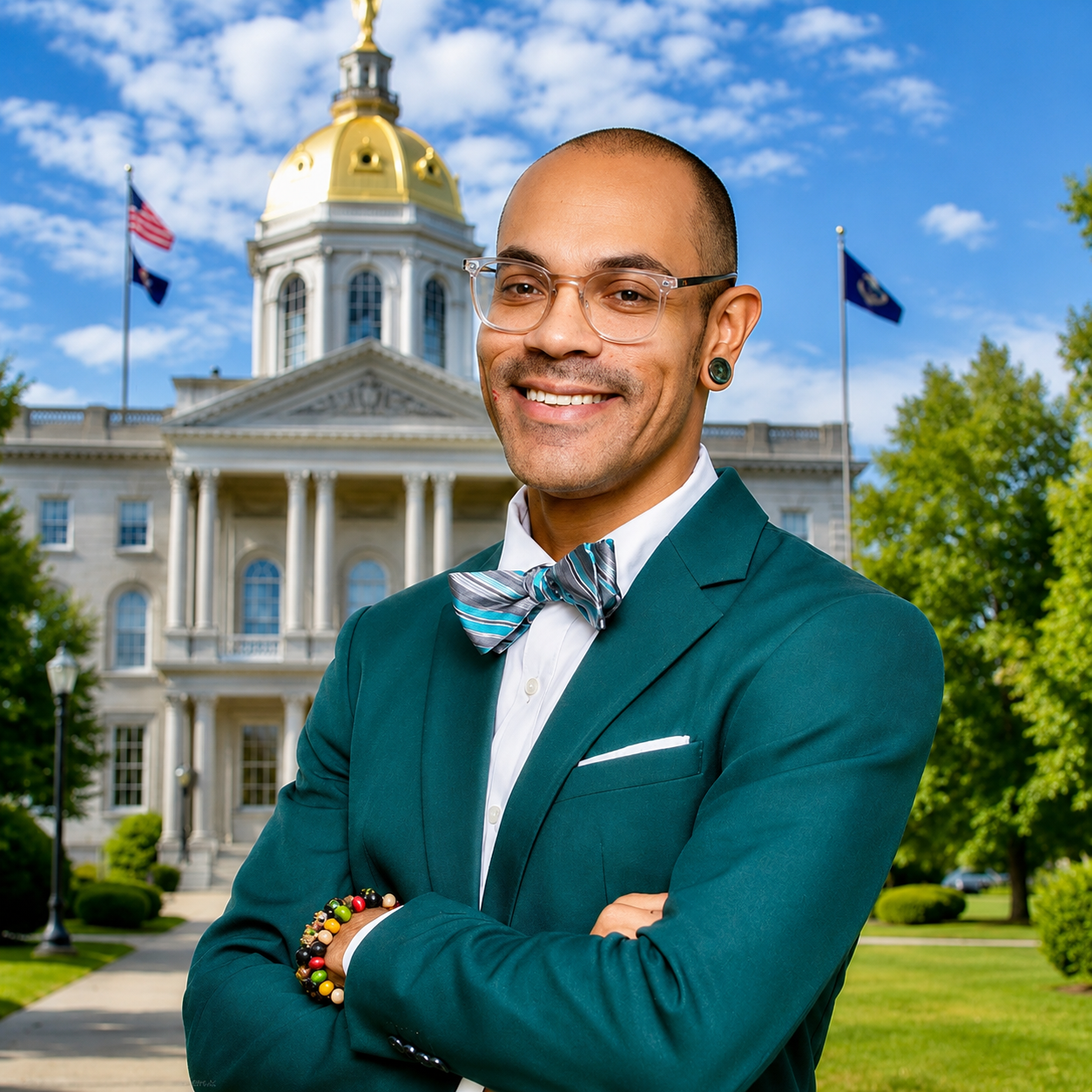 Robert Richard-Snipes at the NH State House